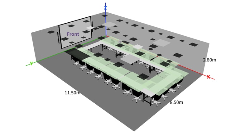 Browser UI showing Auto Design and Setup for Voice Lift from ProVisionaire Plan to ADECIA