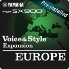 Europe (Előtelepített bővítő csomagok- Yamaha Expansion Manager kompatibilis adat)
