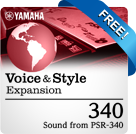 340 Pack (hangszínek a PSR-340 modelből) (Yamaha Expansion Manager kompatibilis adat)